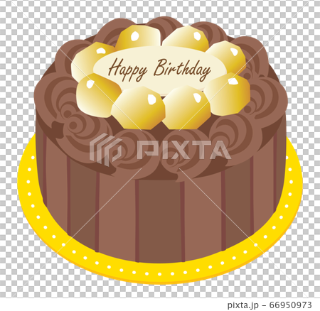 Chocolate marron birthday cake Chocolate marron birthday cake 66950973
