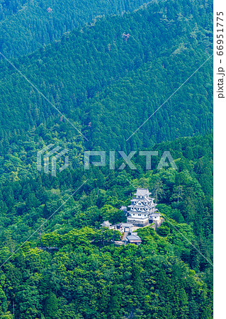 東殿山山頂から望む郡上八幡城 66951775