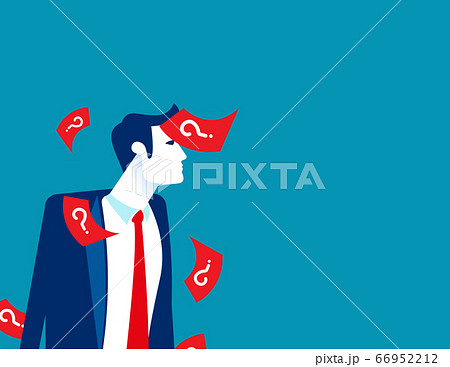 Confused thinking with question mark. Note on 66952212