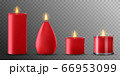 Red wax romantic candles 66953099