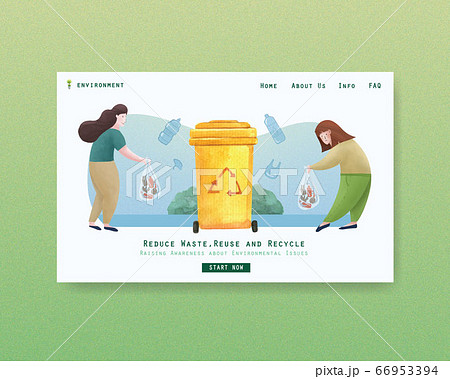 Website template design for World Environment 66953394