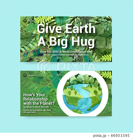 Twitter template design for World Environment Twitter template design for World Environment 66953395