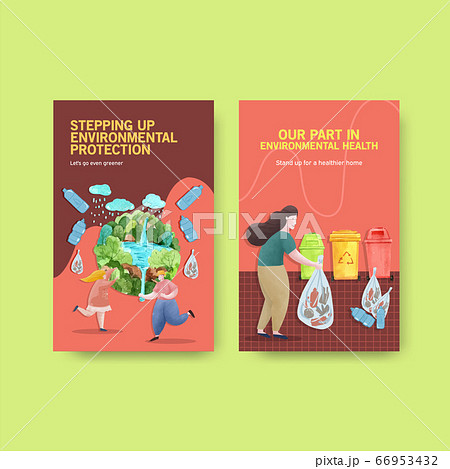 Ebook template design for World Environment 66953432