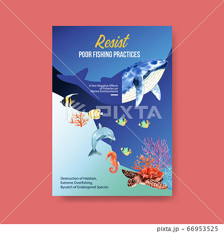 Information about World Oceans Day concept with 66953525