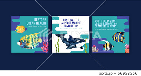 World Oceans Day Environment protection concept World Oceans Day Environment protection concept 66953556