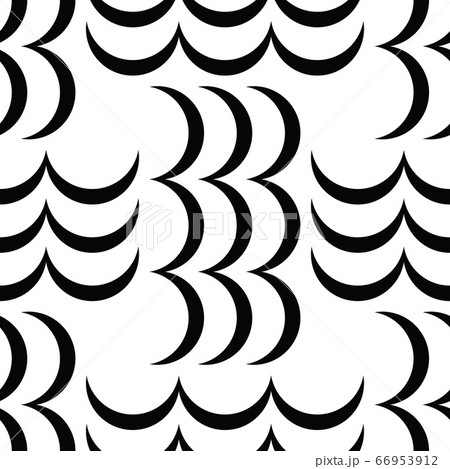 Wave seamless vector pattern or monochrome modern Wave seamless vector pattern or monochrome modern 66953912