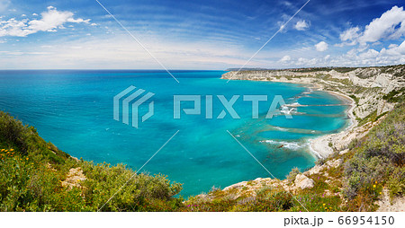 landscape with sea and blue sky, Cyprus 66954150