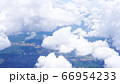 Blue sky with clouds background. 66954233