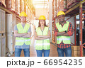 Mixed raced caucasian men and woman workers in 66954235
