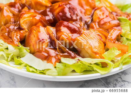 鶏肉の甘酢餡 66955688