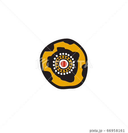 Aboriginal art dots painting icon logo design Aboriginal art dots painting icon logo design 66958161
