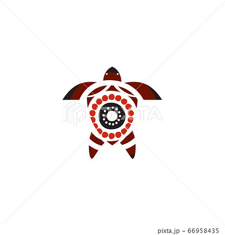 Turtle icon logo design with aboriginal style 66958435