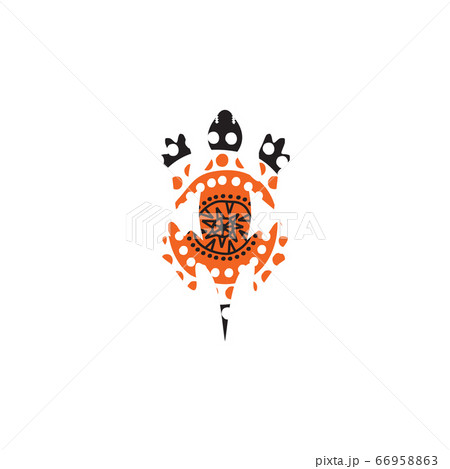 Lizard logo design with aboriginal style Lizard logo design with aboriginal style 66958863