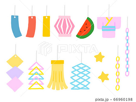 七夕飾りのセット 66960198