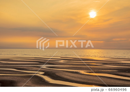 大分県 真玉海岸 夕陽 大分県 真玉海岸 夕陽 66960496