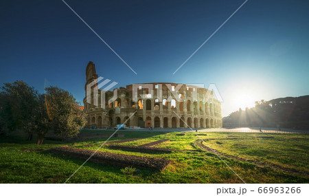 Colosseum in Rome, sunrise time, Italy Colosseum in Rome, sunrise time, Italy 66963266