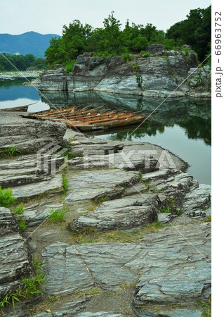 長瀞、岩畳、秩父、名所、埼玉、観光、岩、野外、緑、川、水、アウトドア、ライン下り、川下り、 66963752