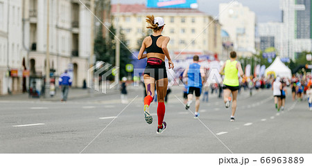 back young girl runner 66963889