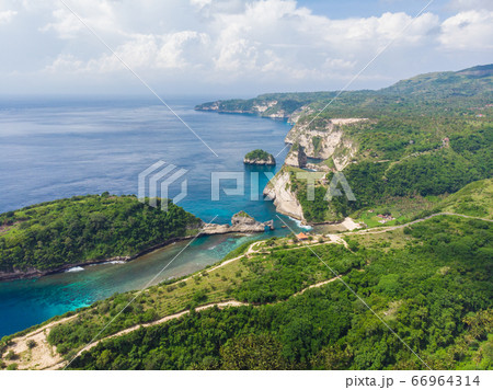 The beautiful islands of the island of Nusa Penida. Close to Atuh beach. Indonesia. 66964314