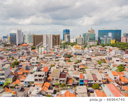 Panorama of the city of Jakarta - the capital of Indonesia. Panorama of the city of Jakarta - the capital of Indonesia. 66964740