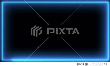 Neon glowing frame on a black background. Neon glowing frame on a black background. 66965234