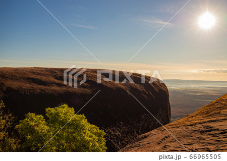 Beautiful sunrise at Three Rock Whale of Phu Sing Beautiful sunrise at Three Rock Whale of Phu Sing 66965505