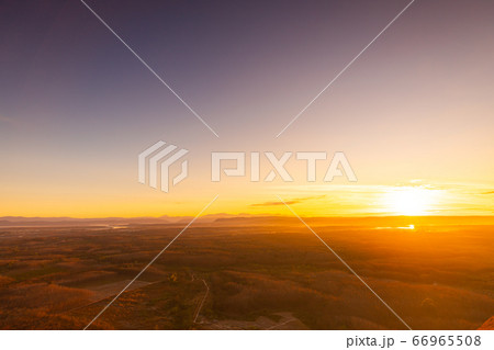 Beautiful sunrise at Three Rock Whale of Phu Sing 66965508