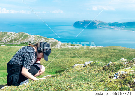 Teenager Girl, Staycation, Wales, UK 66967321