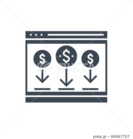 Landing Page Vector Glyph Icon Landing Page Vector Glyph Icon 66967707