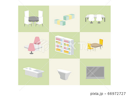 立体的な家具のイラスト 66972727