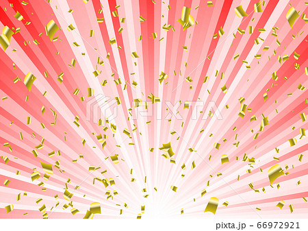 ゴージャスな金の紙吹雪の集中線 比率 のイラスト素材 ゴージャスな金の紙吹雪の集中線 比率 のイラスト素材