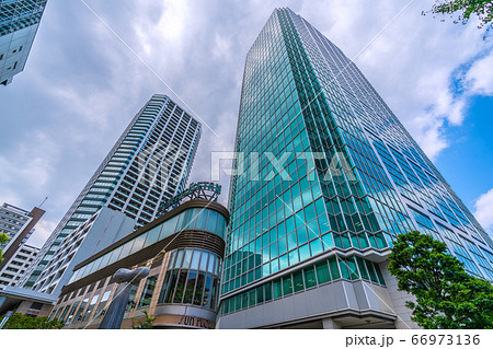 日本の東京都市景観　アエルシティ・NBFプラチナタワーなどを望む 66973136