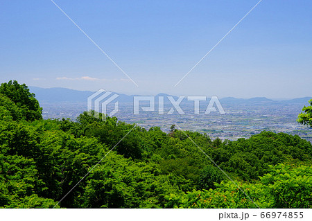 奈良・高円山ドライブエウエー奈良盆地の眺望-2 66974855
