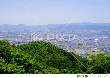 奈良・高円山ドライブエウエー奈良盆地の眺望-4 66974857