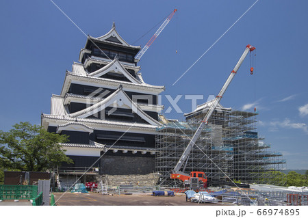 熊本城東側より天守閣 熊本城東側より天守閣 66974895