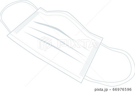 マスク 白 本体 単体 イラスト ベクター 66976596