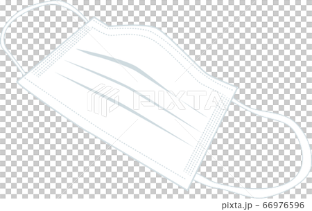 マスク 白 本体 単体 イラスト ベクター 66976596