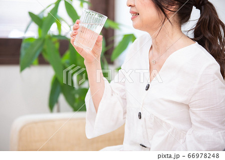 シニア女性　ステイホーム 66978248