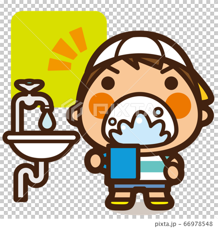 がっこうKids　ウイルスなんかに負けない！しっかりうがい男子 66978548