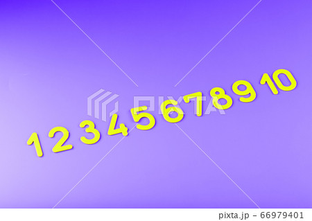Colorful figures and numbers for children on a Colorful figures and numbers for children on a 66979401