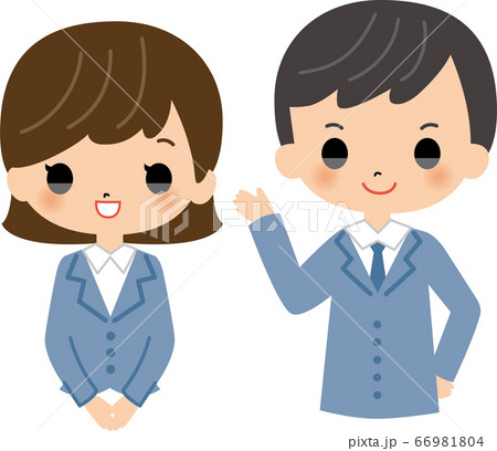 職員 営業 会社員 スタッフのイラスト素材