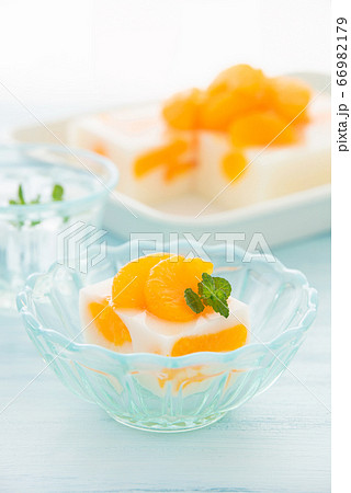 みかん缶の牛乳寒天 66982179