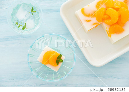 みかん缶の牛乳寒天 みかん缶の牛乳寒天 66982185