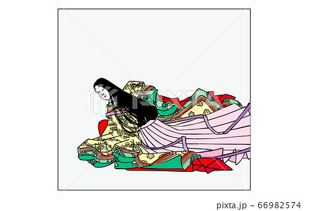 今様百人一首吾妻錦枠あり歌人92二条院讃岐 66982574