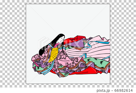 今様百人一首吾妻錦枠あり歌人58大弐三位 66982614