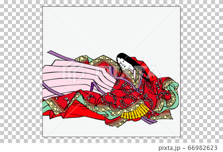 今様百人一首吾妻錦枠あり歌人53右大将道綱母 66982623