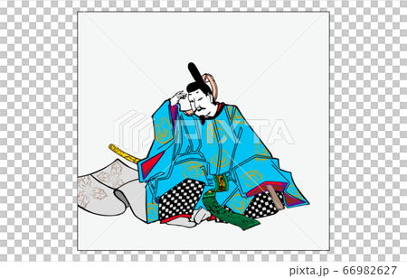 如今的Hyakunin Isshu Azuma Nishiki框架詩人45 Kentoku 66982627