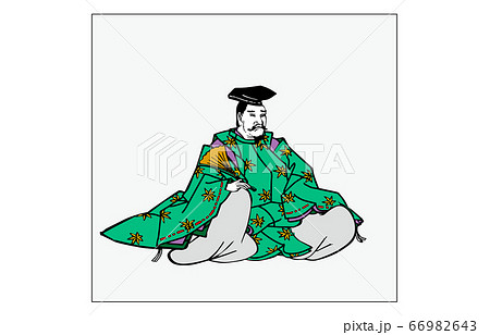 今様百人一首吾妻錦枠あり歌人37文屋朝康 66982643