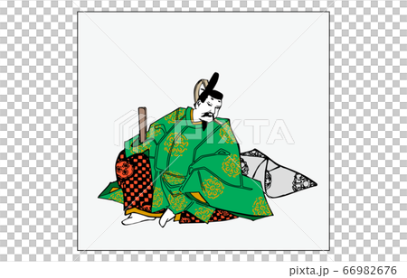 現在有Hyakunin Isshu Azuma Nishiki框架詩人6 Nakanagon家族所有 66982676