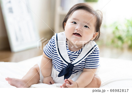 生後半年の赤ちゃん ポートレート 生後半年の赤ちゃん ポートレート 66982817